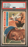 Hank Aaron 1956 Topps Grey Back #31 PSA 1.5 Fair
