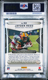 Jayden Reed 2023 Panini Obsidian Deep Sea Flood Rookie Patch Auto #3/3 PSA 9 Mint