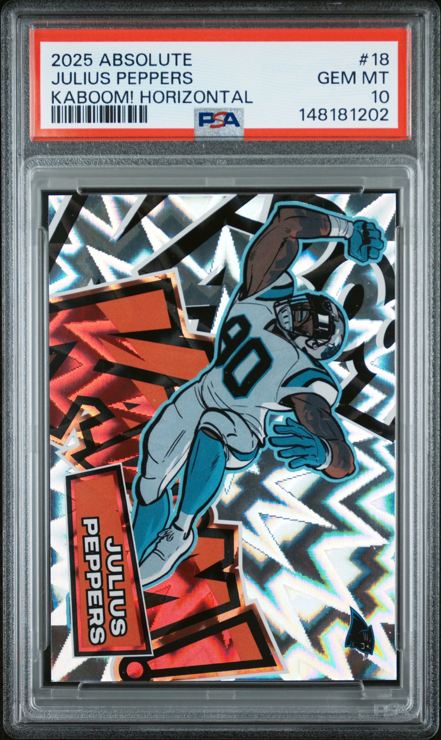Julius Peppers 2025 Panini Absolute Kaboom! #18 PSA 10 Gem Mint