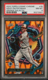 Adley Rutschman 2023 Topps Chrome Cosmic Orange Galactic Refractor #3/25 PSA 8 NM-MINT