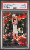 Caitlin Clark 2024 Panini Select WNBA #218 Rookie Red Ice PSA 10 Gem Mint