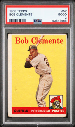 Bob Clemente 1958 Topps #52 PSA 2 Good