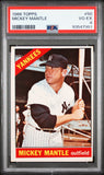 Mickey Mantle 1966 Topps #50 PSA 4 VG-EX