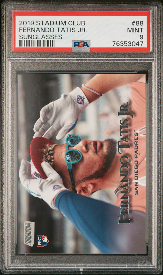 Fernando Tatis Jr. 2019 Topps Stadium Club Sunglasses SP RC PSA 9 Mint