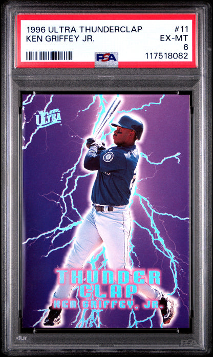 Ken Griffey Jr. 1996 Fleer Ultra Thunderclap PSA 6 Ex-Mint