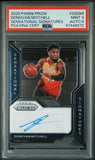 Donovan Mitchell 2020 Panini Prizm Sensational Signatures PSA 9 Auto 9