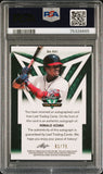 Ronald Acuna Jr. 2000 Leaf Valiant Orange Auto #61/75 PSA 10 Gem Mint