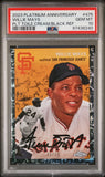 Willie Mays 2023 Topps Chrome Platinum Anniversary Cream/Black Tolie #1/10 PSA 10 Gem Mint