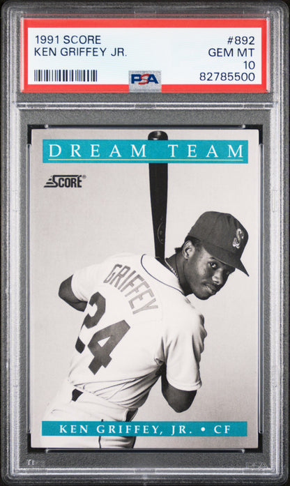 Ken Griffey Jr. 1991 Score #892 Dream Team PSA 10 Gem Mint
