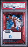 Scottie Barnes 2021 Panini Prizm Draft Picks Choice Red Auto #72/88 PSA 10 Gem Mint