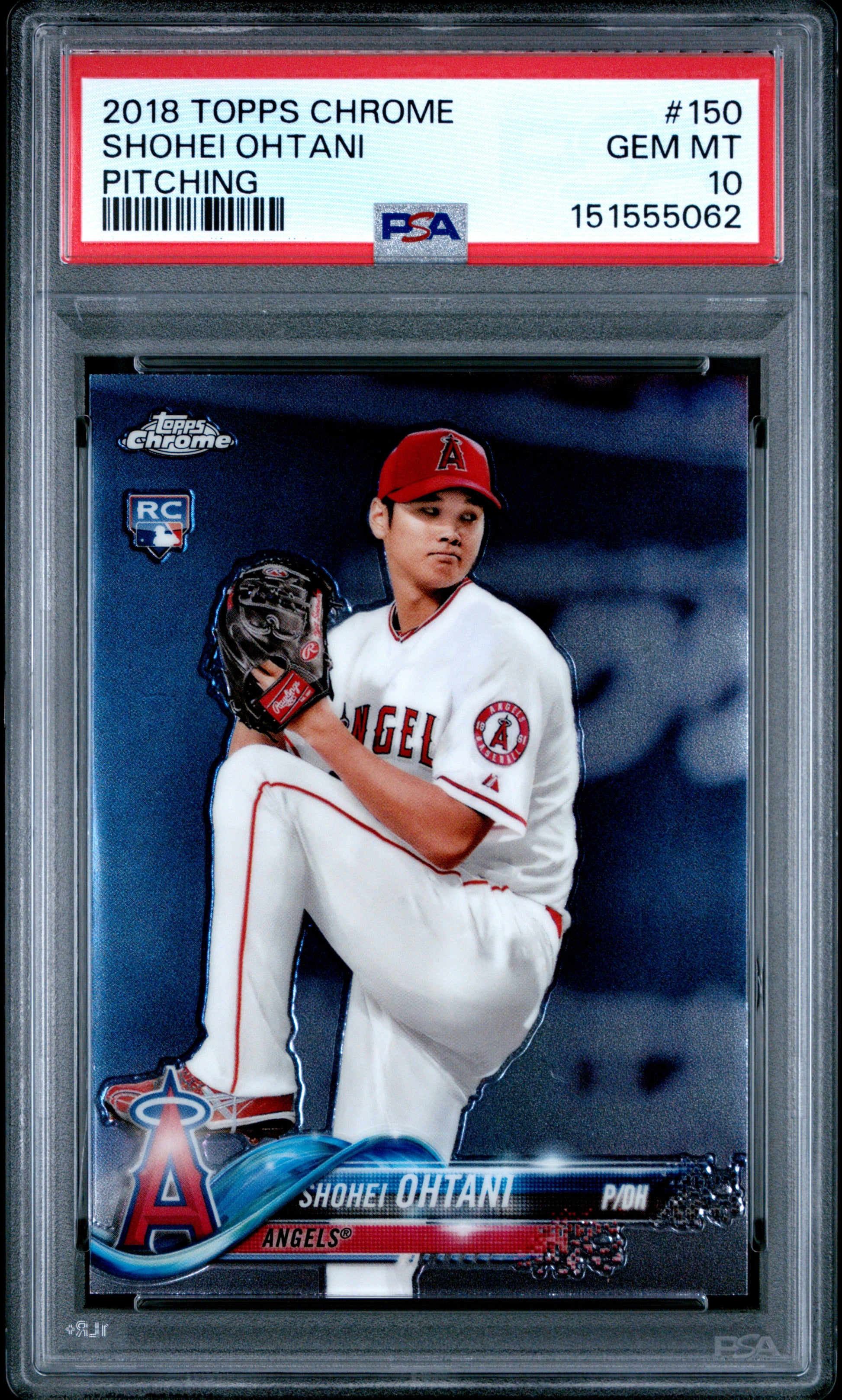 Shohei Ohtani 2018 Topps Chrome Rookie #150 PSA 10 Gem Mint 5062