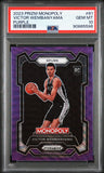 Victor Wembanyama 2023 Prizm Monopoly Purple Wave Rookie PSA 10 Gem Mint 5596