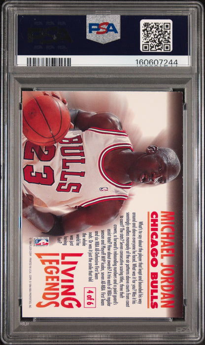 Michael Jordan 1993 Fleer Living Legends PSA 7 Near Mint 7244