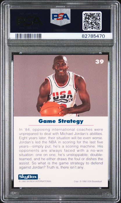 Michael Jordan 1992 Skybox USA Basketball #39 PSA 10 Gem Mint