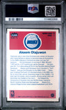 Akeem Olajuwon 1986 Fleer Sticker #9 PSA 8 Nm-Mint