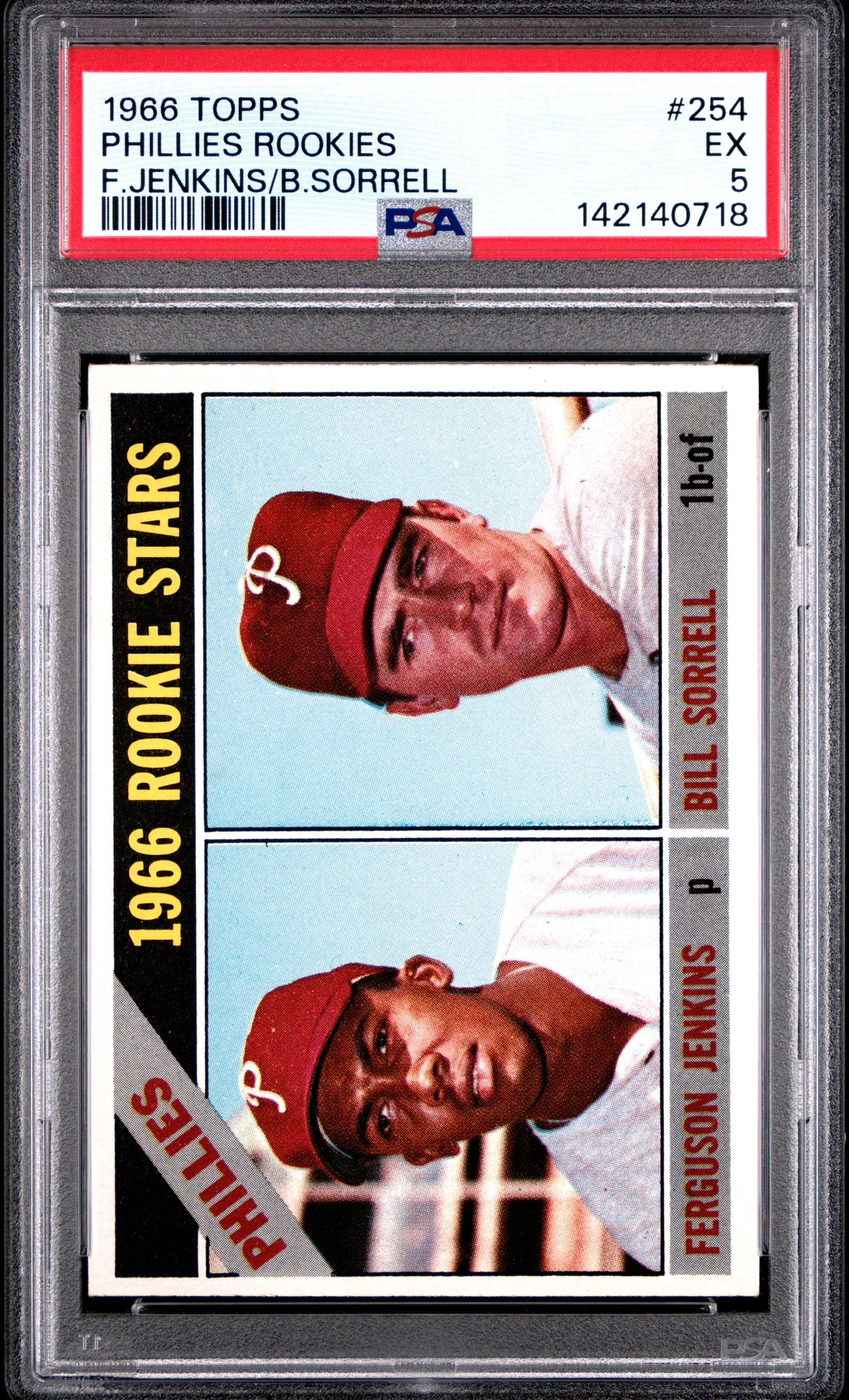 Ferguson Jenkins 1966 Topps Rookie #254 PSA 5 Ex 0718