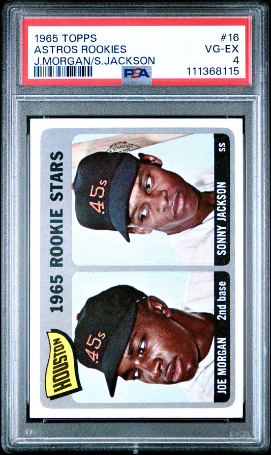 Joe Morgan 1965 Topps Rookie #16 PSA 4 Vg-Ex