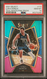 Luka Doncic 2021 Panini Select #117 Teal/White/Pink Prizm PSA 10