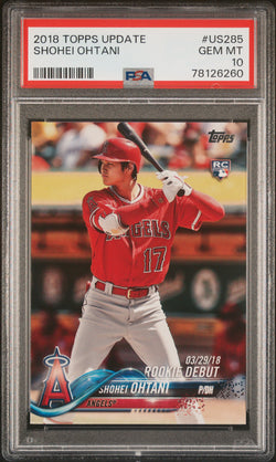 Shohei Ohtani 2018 Topps Update #US285 PSA 10 Gem Mint 6260