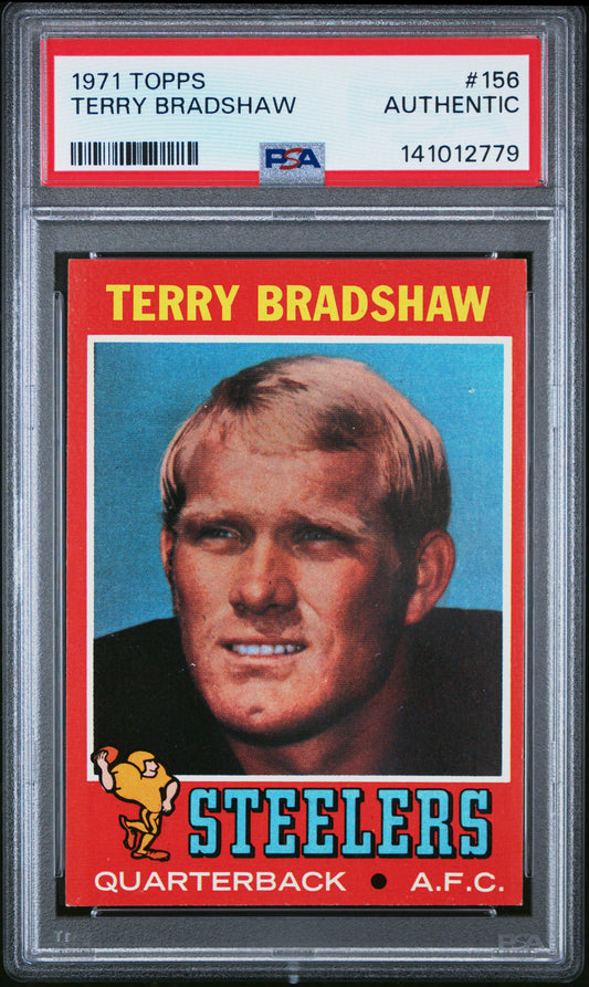 Terry Bradshaw 1971 Topps Rookie #156 PSA Authentic 2779