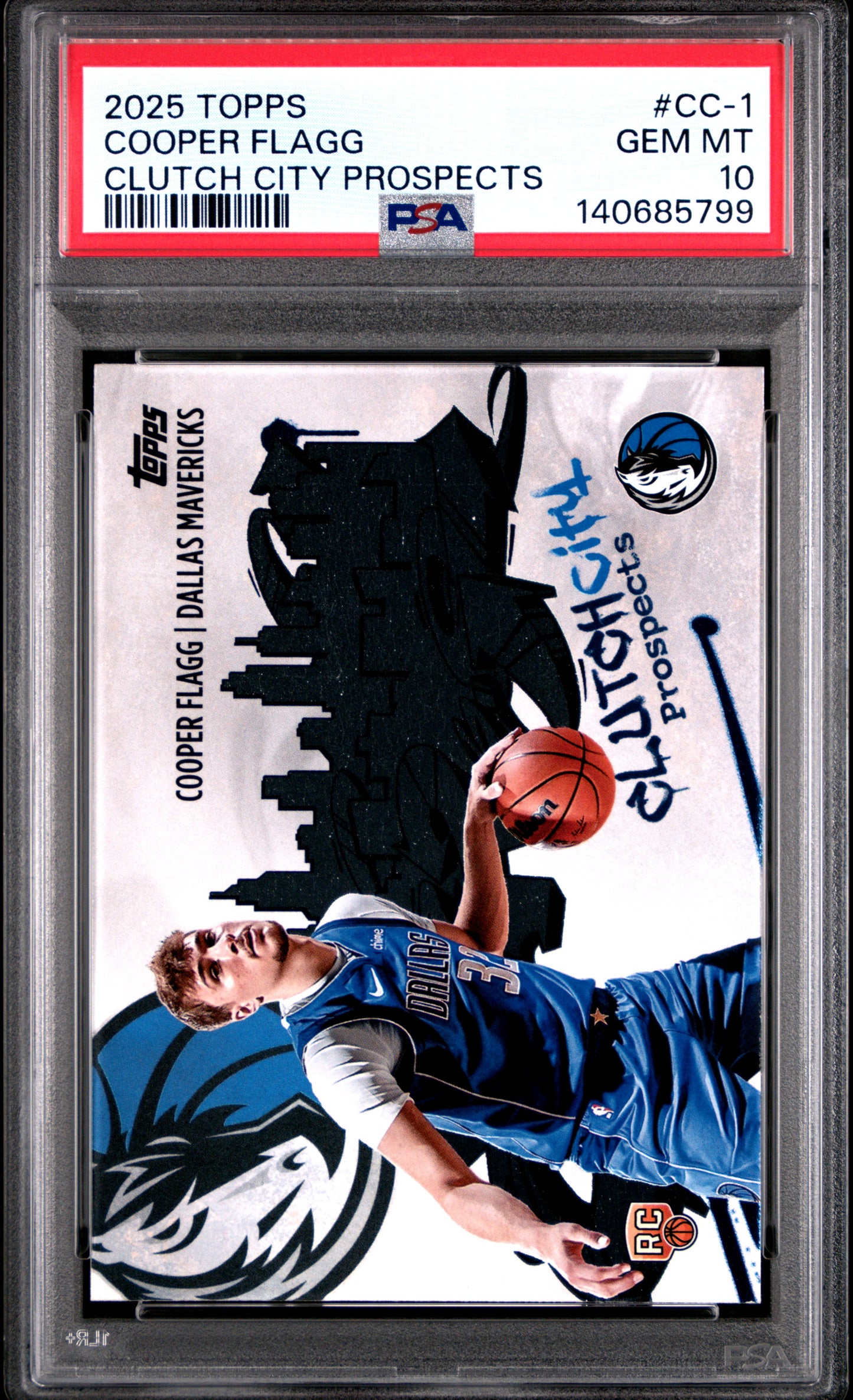 Cooper Flagg 2025 Topps Basketball Clutch City Prospects #CC1 PSA 10 Gem Mint 5799