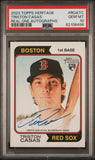 Triston Casas 2023 Topps Heritage Real One Autographs PSA 10 Gem Mint