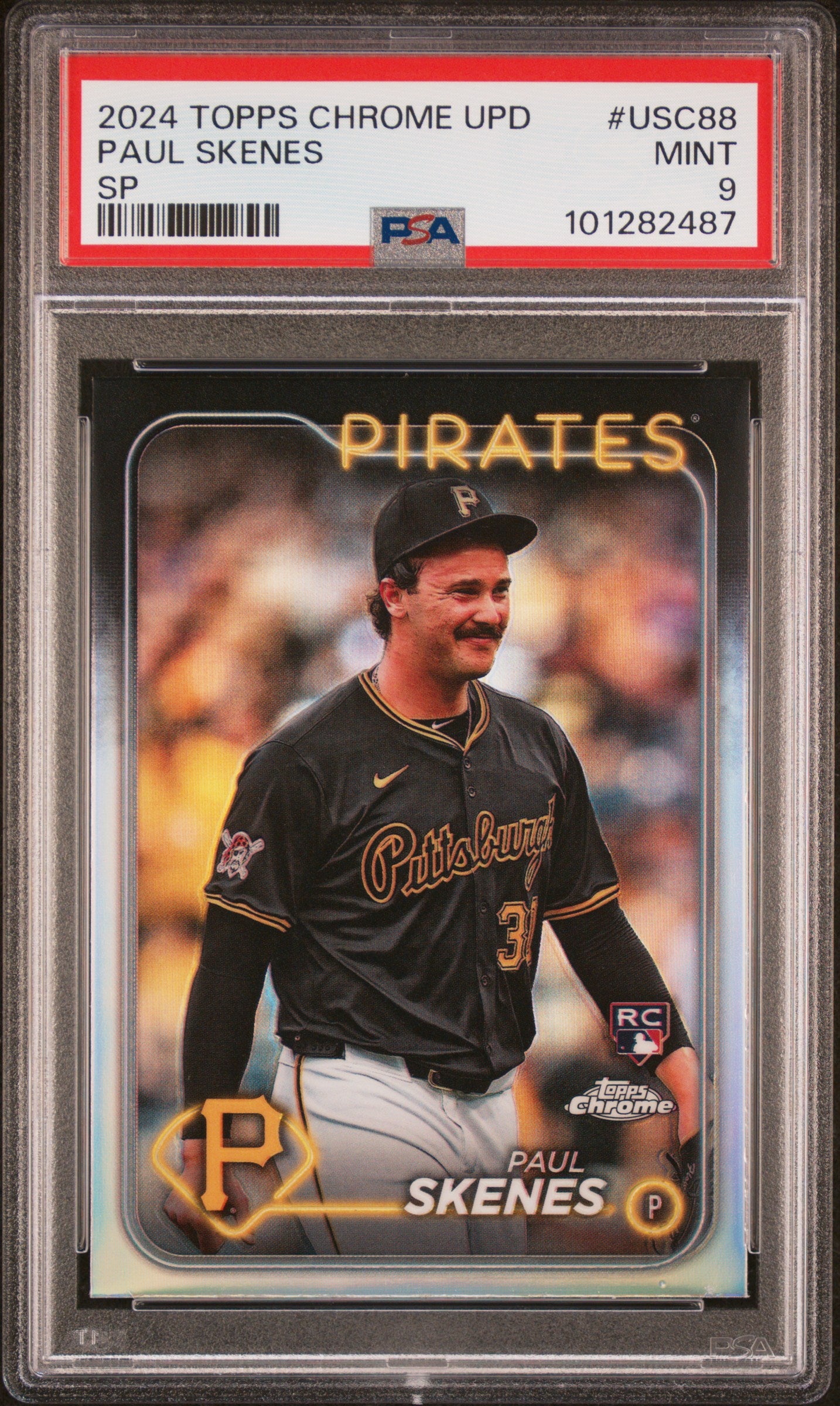 Paul Skenes 2024 Topps Chrome Update SP #USC88 PSA 9 Mint