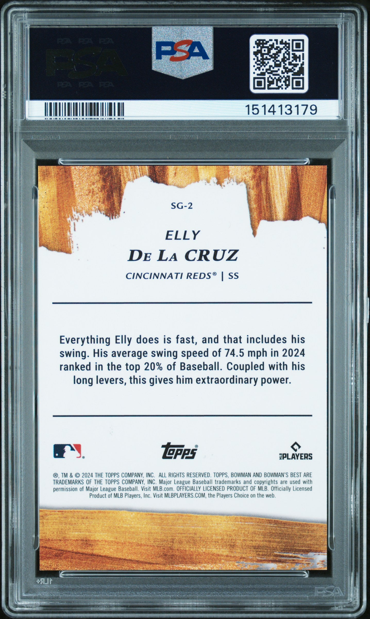 Elly de la Cruz 2024 Bowmans Best Strokes of Gold PSA 10 Gem Mint