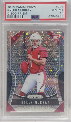 Kyler Murray 2019 Panini Prizm RC #301 Disco Prizm PSA 10 Gem Mint