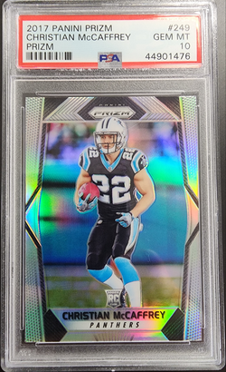 Christian McCaffrey 2017 Panini Prizm Rookie #249 PSA 10 Gem Mint