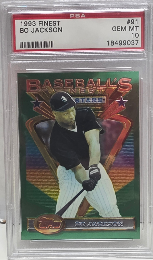 Bo Jackson 1993 Topps Finest #91 PSA 10 Gem Mint
