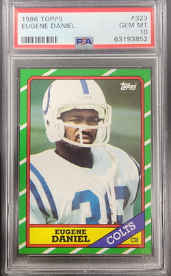 Eugene Daniel 1986 Topps #323 PSA 10 Gem Mint