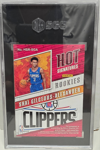 Shai Gilgeous-Alexander 2018 Hoops Hot Signatures Auto SGC 10 Auto 10