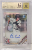 Corbin Carroll 2019 Bowman Chrome Draft Refractor Auto #204/499 BGS 9.5 Genm Mint