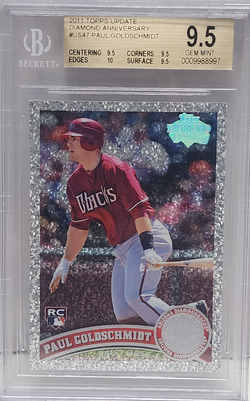 Paul Goldschmidt 2011 Topps Update #US47 Diamond Anniversary BGS 9.5 Gem Mint