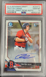 Triston Casas 2018 Bowman Chrome Draft Auto PSA 10 Gem Mint