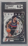 Cade Cunningham 2022 Panini Obsidian Equinox Electric Etch White #1/1 SGC 9.5 Mint+