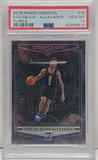 Shai Gilgeous-Alexander 2018 Panini Obsidian Purple #1/49 PSA 10 Gem Mint