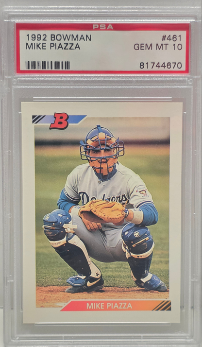 Mike Piazza 1992 Bowman Rookie #461 PSA 10 Gem Mint