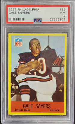 Gayle Sayers 1967 Philadelphia #35 PSA 7 Near Mint