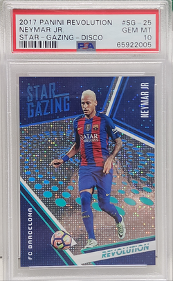 Neymar Jr. 2017 Panini Revolution Star Gazing Disco #11/25 PSA 10 Gem Mint