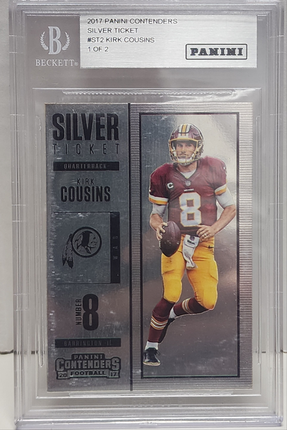 Kirk Cousins 2017 Panini Contenders Silver Ticket #1/2 One Ounce of Silver