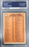 Clemente + Aaron + Mays 1966 Topps Batting Leaders #215 PSA 8 Nm-Mint