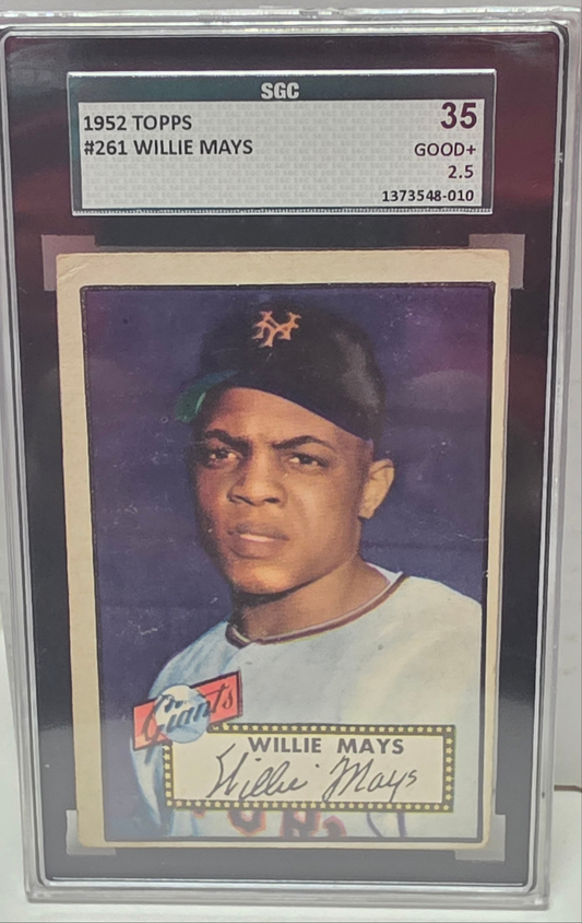 Willie Mays 1952 Topps #261 SGC 2.5 Good+