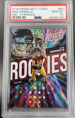 Sam Darnold 2018 Panini National Convention #93 Pyramids #4/10 PSA 10 Gem Mint