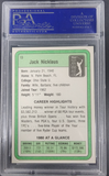 Jack Nicklaus 1981 Donruss Gold #12 PSA 9 Mint