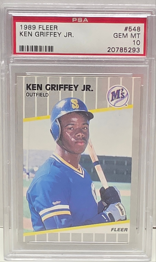 Ken Griffey Jr. 1989 Fleer Rookie #548 PSA 10 Gem Mint