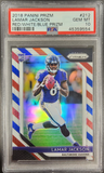 Lamar Jackson 2018 Prizm Rookie #212 Red White Blue Prizm PSA 10 Gem Mint