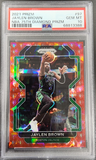 Jaylen Brown 2021 Panii Prizm #97 NBA 75th Diamond Prizm #3/75 PSA 10 Gem Mint