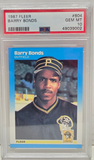 Barry Bonds 1987 Fleer Rookie #604 PSA 10 Gem Mint